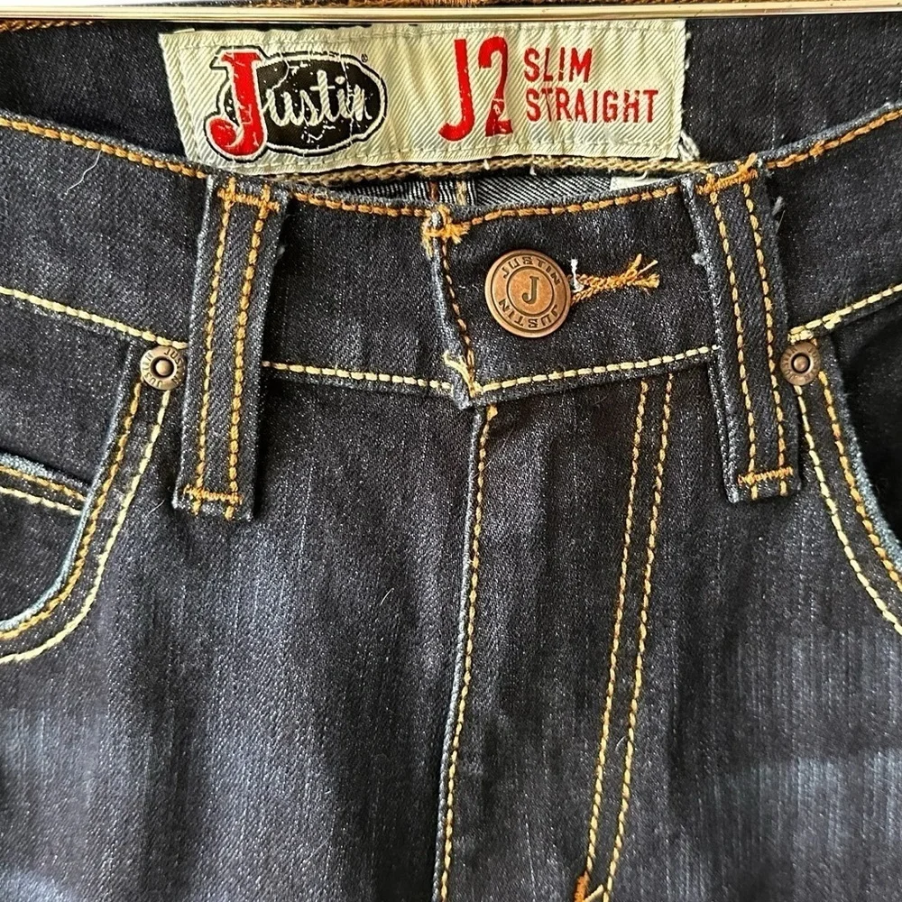 Justin Boots Men’s J2 Slim Straight 31x36 Jeans